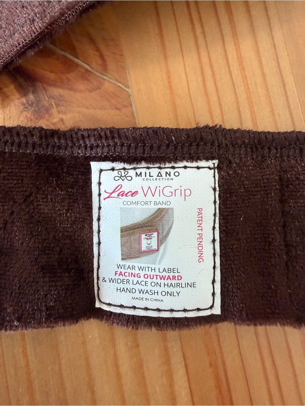 Lace WiGrip Comfort Band - Brownu